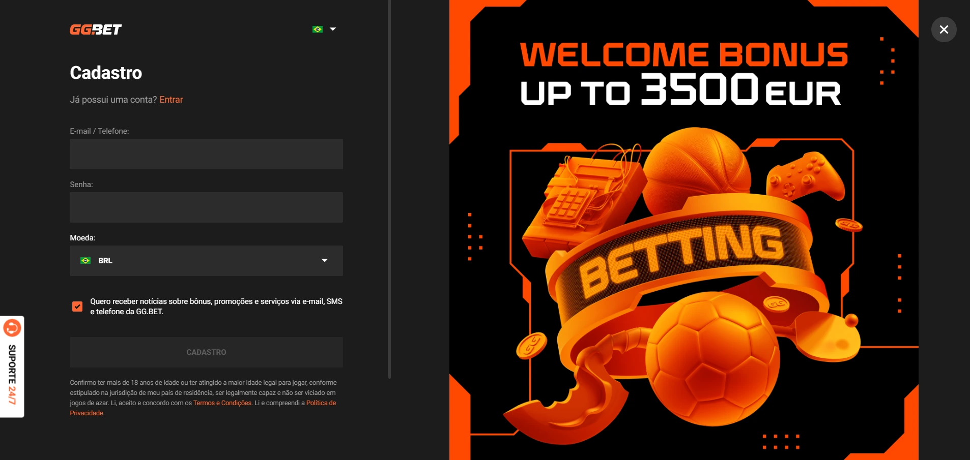 login ggbet
