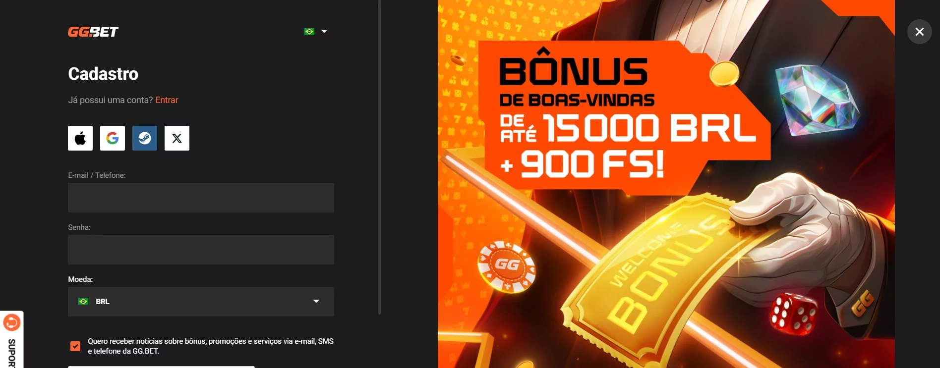 welcome bonus casino ggbet